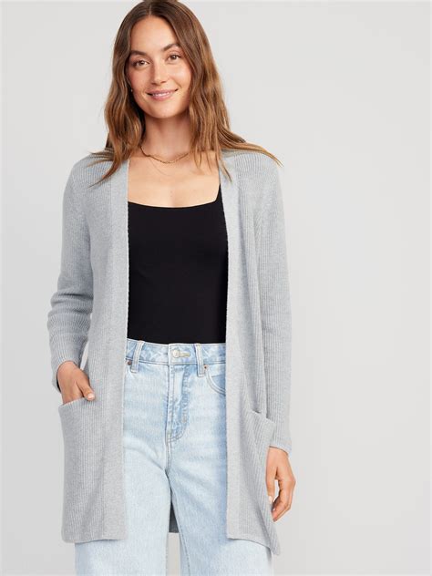 Textured Open Front Sweater Old Navy