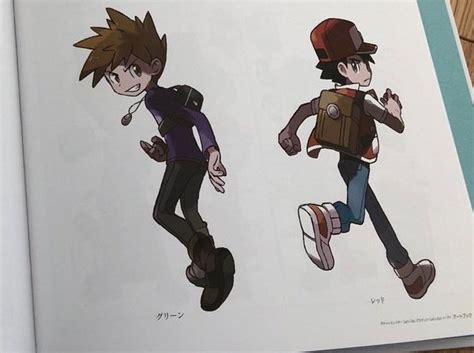 First Look At Pokemon Lets Go Official Red And Green Artwork Along With Meltan Concept Art