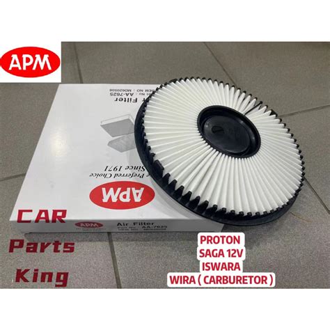 100 ORIGINAL APM PROTON SAGA 12V ISWARA WIRA CARBURETOR AIR FILTER