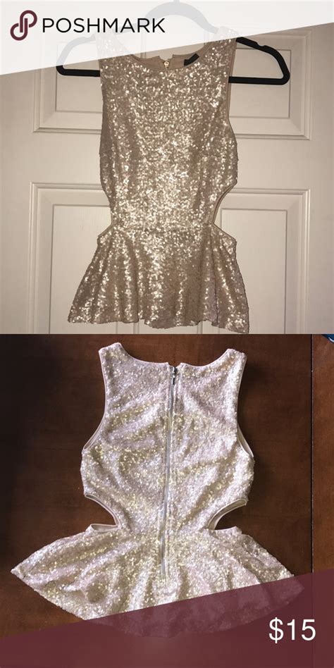 Gold Sparkle Top Sparkle Top Clothes Design Forever 21 Tops Blouses