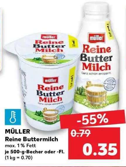 M Ller Reine Buttermilch Angebot Bei Kaufland