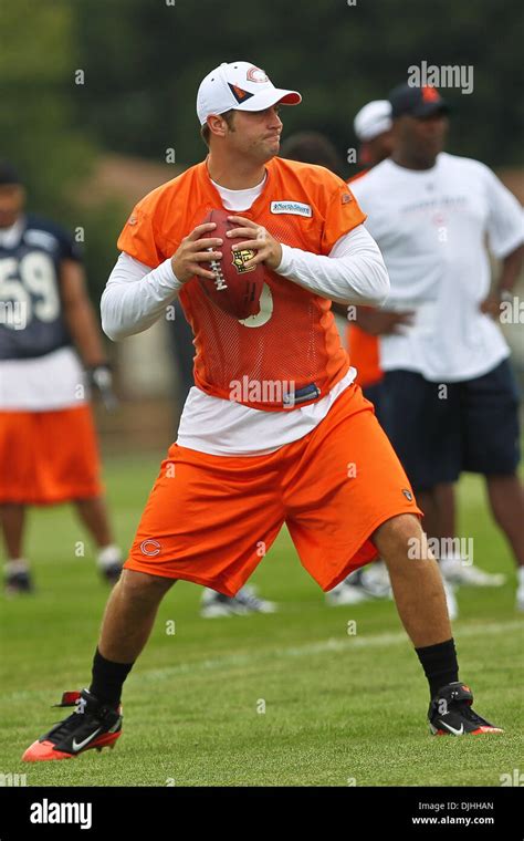 Bears Quarterback Jay Cutler 6 During The First Day Of The Chicago