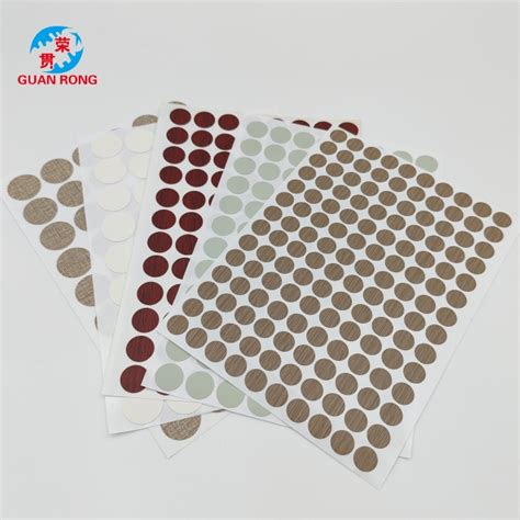 Pvc Screw Cover Sticker Screw Fast Cap Heyuan City Guanrong