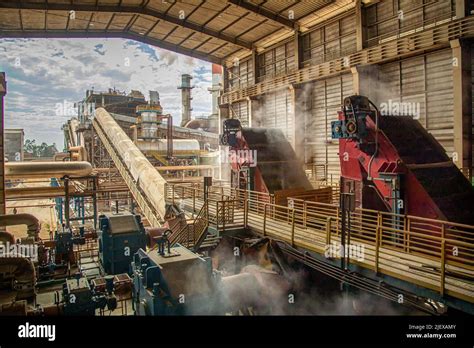 Mill Processing Sugar Cane Industry Stock Photo Alamy