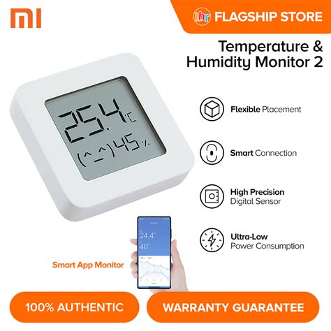 Xiaomi Mi Temperature And Humidity Monitor 2 High Precision Sensor