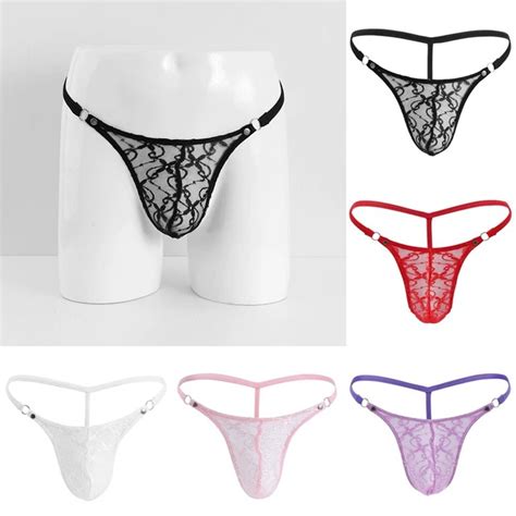 CULOTTE SEXY EN dentelle Sissy culotte string bikini slips sous vêtements homme EUR 8 23