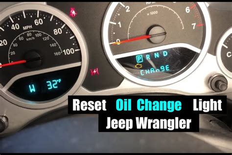 Jeep Wrangler Oil Change Reset A Step By Step Guide Smart Vehicle Care