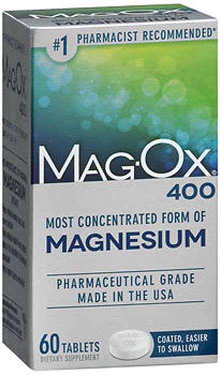 Mag-Ox 400 Magnesium Tablets - 60 ct | healthbestchoose.com