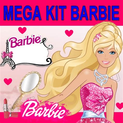 Kit Imprimible Barbie Cumplea Os Invitaciones Dise O Tarjeta Bs