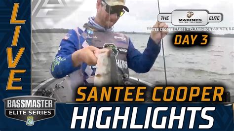 Day 3 Highlights 2020 Bassmaster Elite At Santee Cooper YouTube