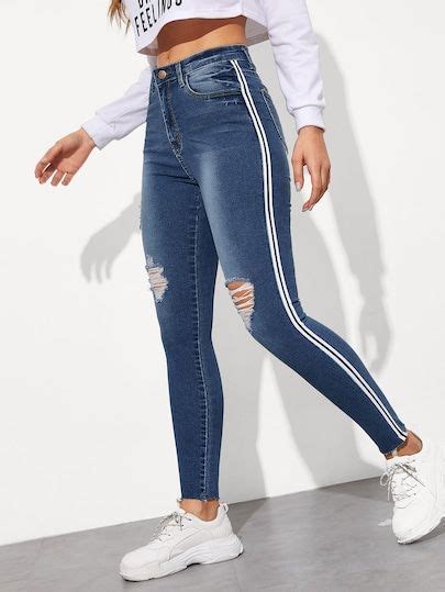 Denim Shein Es Pantalones De Moda Moda De Ropa Ropa