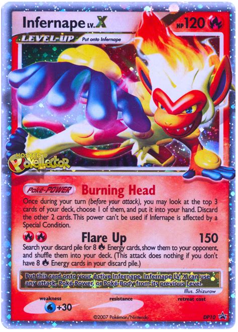 Infernape Lv X Dp Black Star Promos Pokemon Card