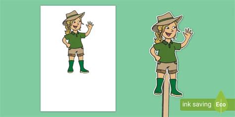 Female Zookeeper Cartoon