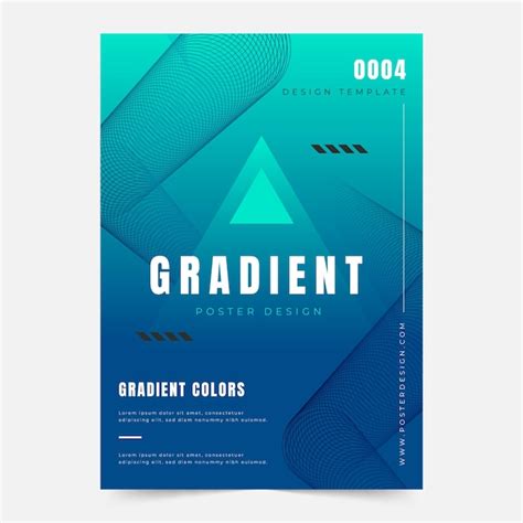 Free Vector | Gradient abstract poster template design