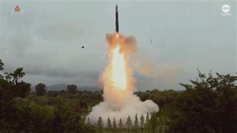 Video North Korean TV shows video of latest ICBM launch - ABC News