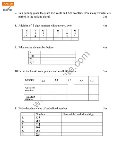 Class 2 Cbse Maths Sample Paper Term 1 Model 2 Pdf