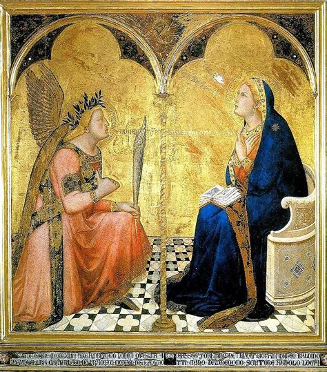 Marie De Nazareth Ambrogio Lorenzetti LAnnonciation 1344 Sienne