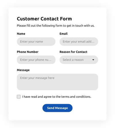 Contact Form Templates - Create Online Contact Forms for Website