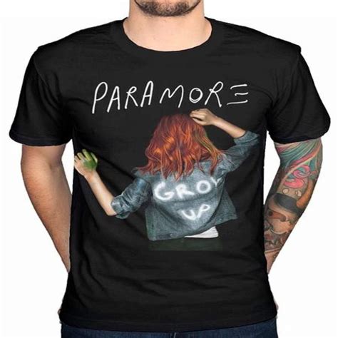 Paramore Grow Up Mens Black T Shirt Wakitee