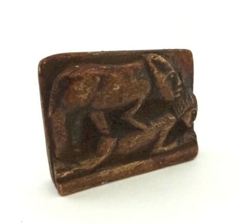 Sex Faience Bes God Statue Egyptian Antique Stone Amulet Very Rare