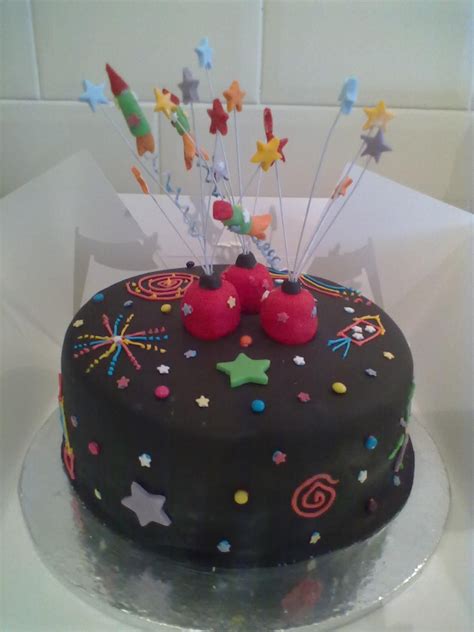 Default Firework Cake Vuurwerk Taart Taart Verjaardagstaart