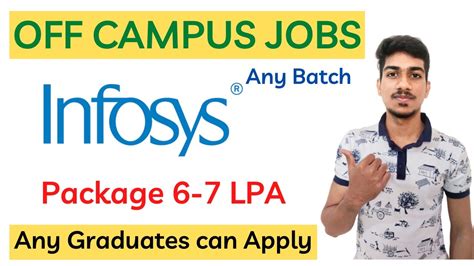 Infosys Off Campus Recruitment Drive Latest Jobs For Freshers