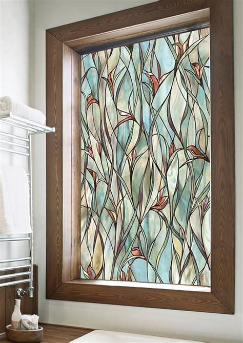 Artscape Window Film Privacy Decorative Stained Glass Removable 24 x 36 ...