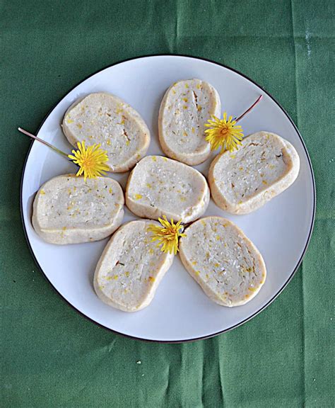 Dandelion Honey Shortbread Cookies Hezzi Ds Books And Cooks