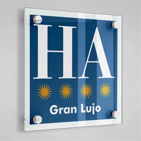 Placa distintivo Hotel Apartamento cuatro estrellas gran lujo Aragón