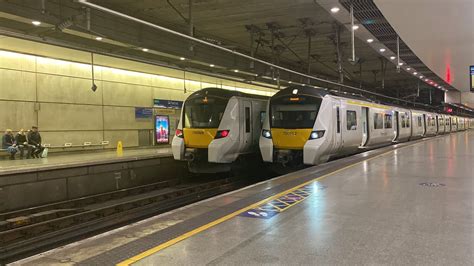 Thameslink Trains At London St Pancras International Youtube