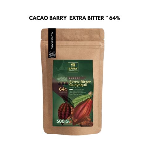 Cacao Barry Extra Bitter 64 ดาร์กช็อกโกแลต แบ่งขาย 500 กรัม All