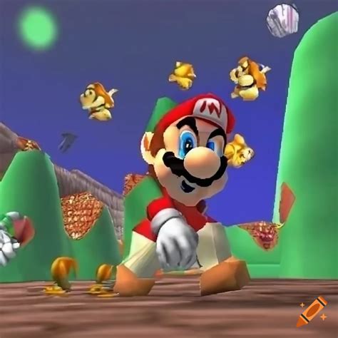 Screenshot Of Super Mario 64 Gameplay On Craiyon