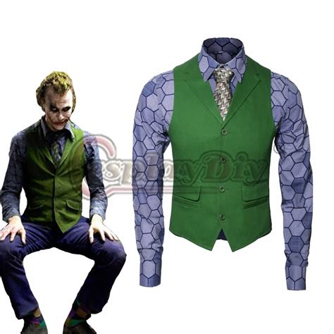 Cosplaydiy Batman Dark Knight Rise Joker Cosplay Adult Mens Suicide