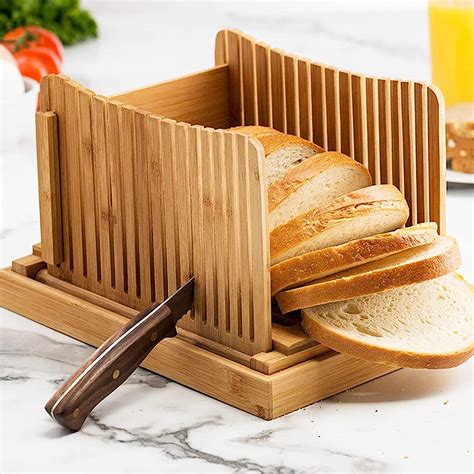 Amazon Bread Slicer With Crumb Tray Premium Bread Slicer For