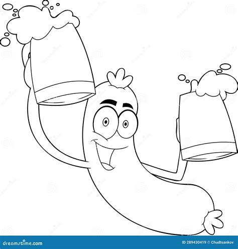 Sad Sausage Cartoon Royalty Free Illustration 48913977