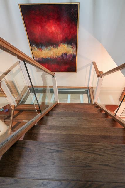 Innovative And Ultra Modern Stairs With Glass Landings Washington