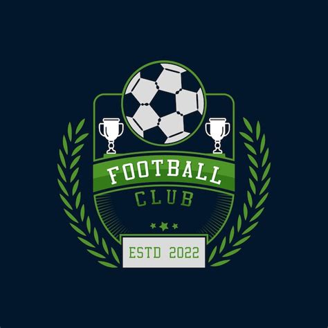 Premium Vector Football Club Logo With A Green Background