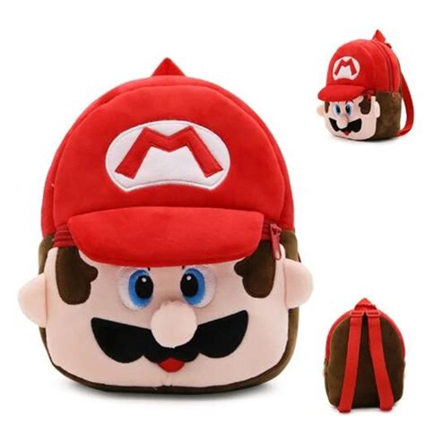 Mochila Escolar Infantil D Mario Super Mario Bros Game Nintendo Mega