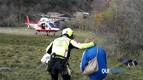 Escursionisti Salvati Dall Incendio Di Veleso Soccorsi Dall Elicottero