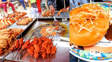 Unlimted Street Food Chicken Burger Chicken Roll Kabab Chicken Tikiya Beef Chop Only 20 Youtube