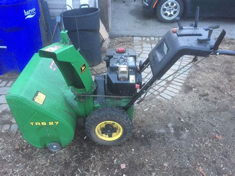 John Deere TRS27 Snowblower For Sale In Maynard MA OfferUp