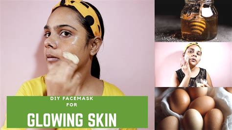 3 Easy Diy Face Masks ♡ For Glowing Skin Youtube