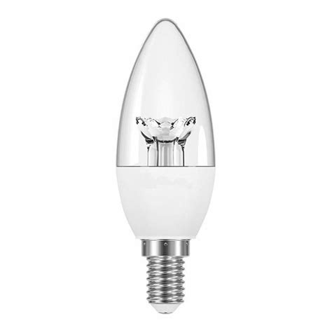 Lampada Led Vela Clara 3W 6000K E14 Branco Frio Adaptador E27