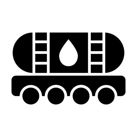 Oil Tank Vector Glyph Icon For Personal And Commercial Use