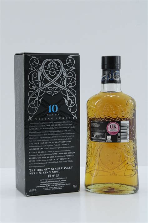 Highland Park 10 Years Old Viking Scars Auction Highland Whisky