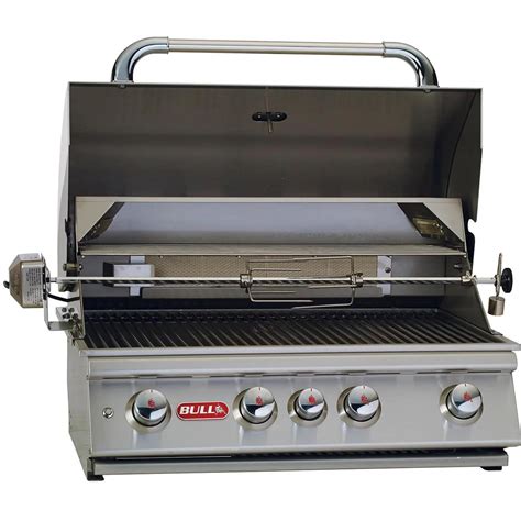 Bull Angus 30 Inch 4 Burner Built In Natural Gas Grill With Rotisserie 47629 Garage Cabinets