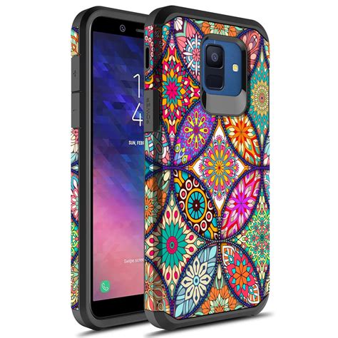 Samsung Galaxy A6 Case Kaesar Slim Hybrid Dual Layer Shockproof Hard Cover Graphic Fashion Cute