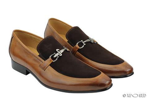 Mens Real Suede Leather Loafers Italian Style Smart Casual Dress Slip