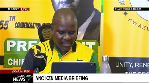 Anc Kzn Media Briefing Youtube