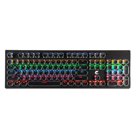 Keys Outemu Blue Switch Mechanical Keyboard Aluminium Alloy Plate Abs Keycaps Wired Rgb Hot